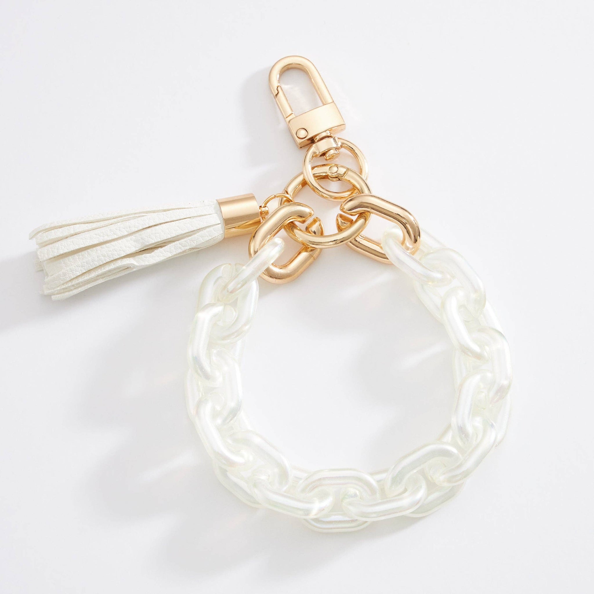 Two Tone Mixed Resin Chain Keychains