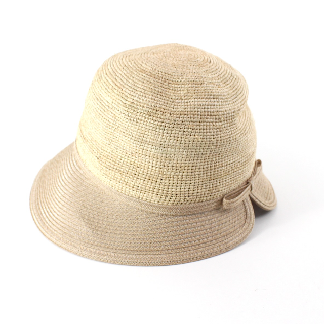 Raffia Sun Hat w/Bow Accent