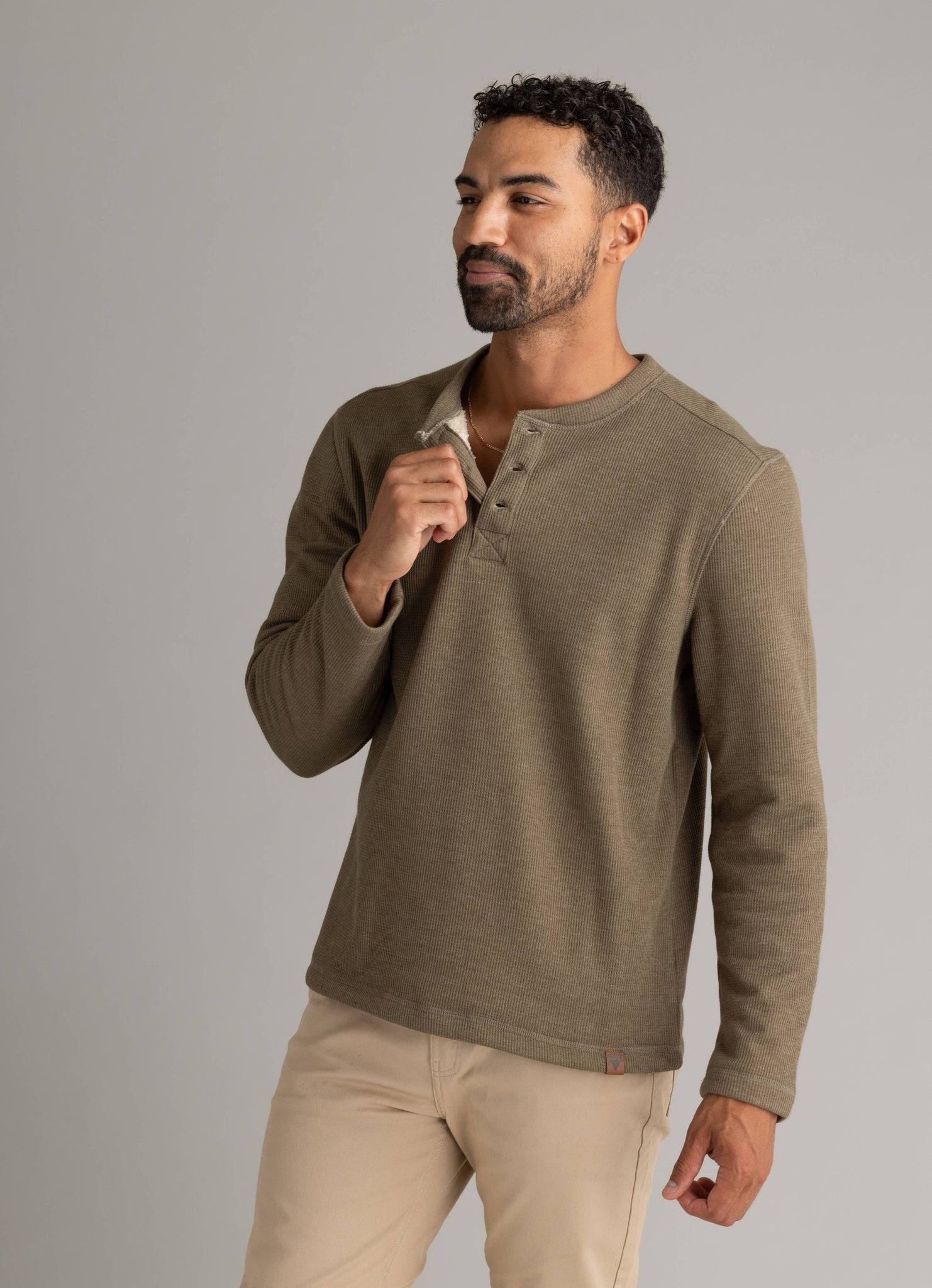 Men's Fireside Sherpa Lined Henley