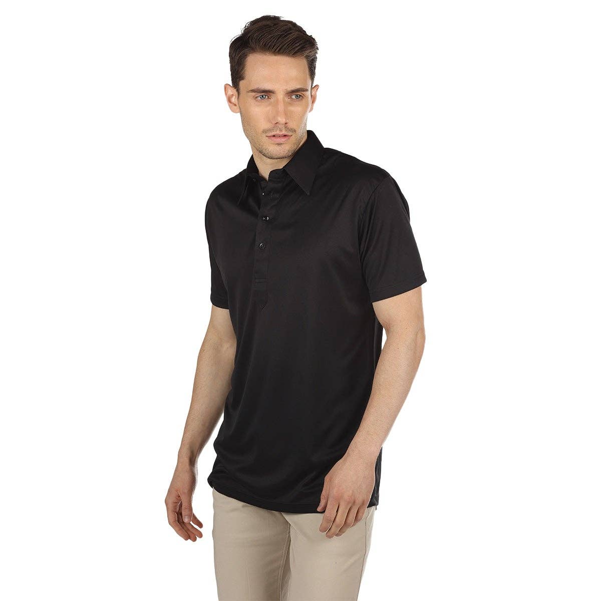 The Original Dress Collar Polo™ Black