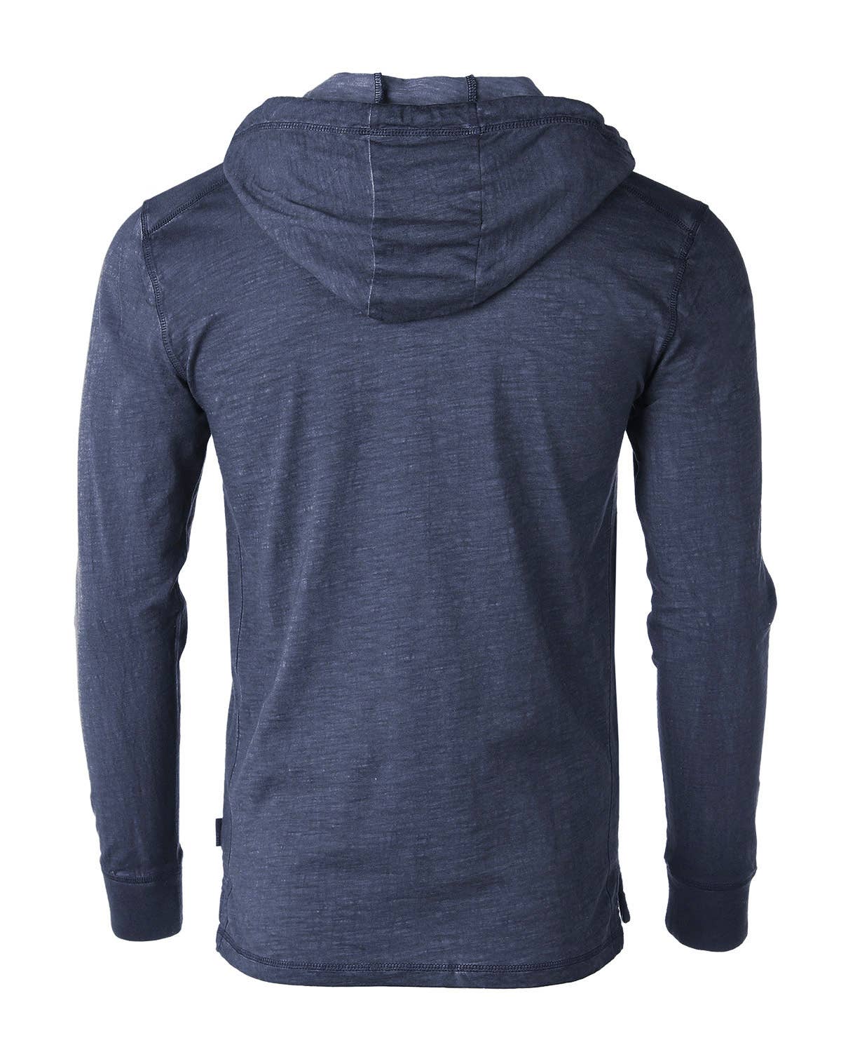 Vintage Garment Dyed Casual Long Sleeve Hoodie - On Sale