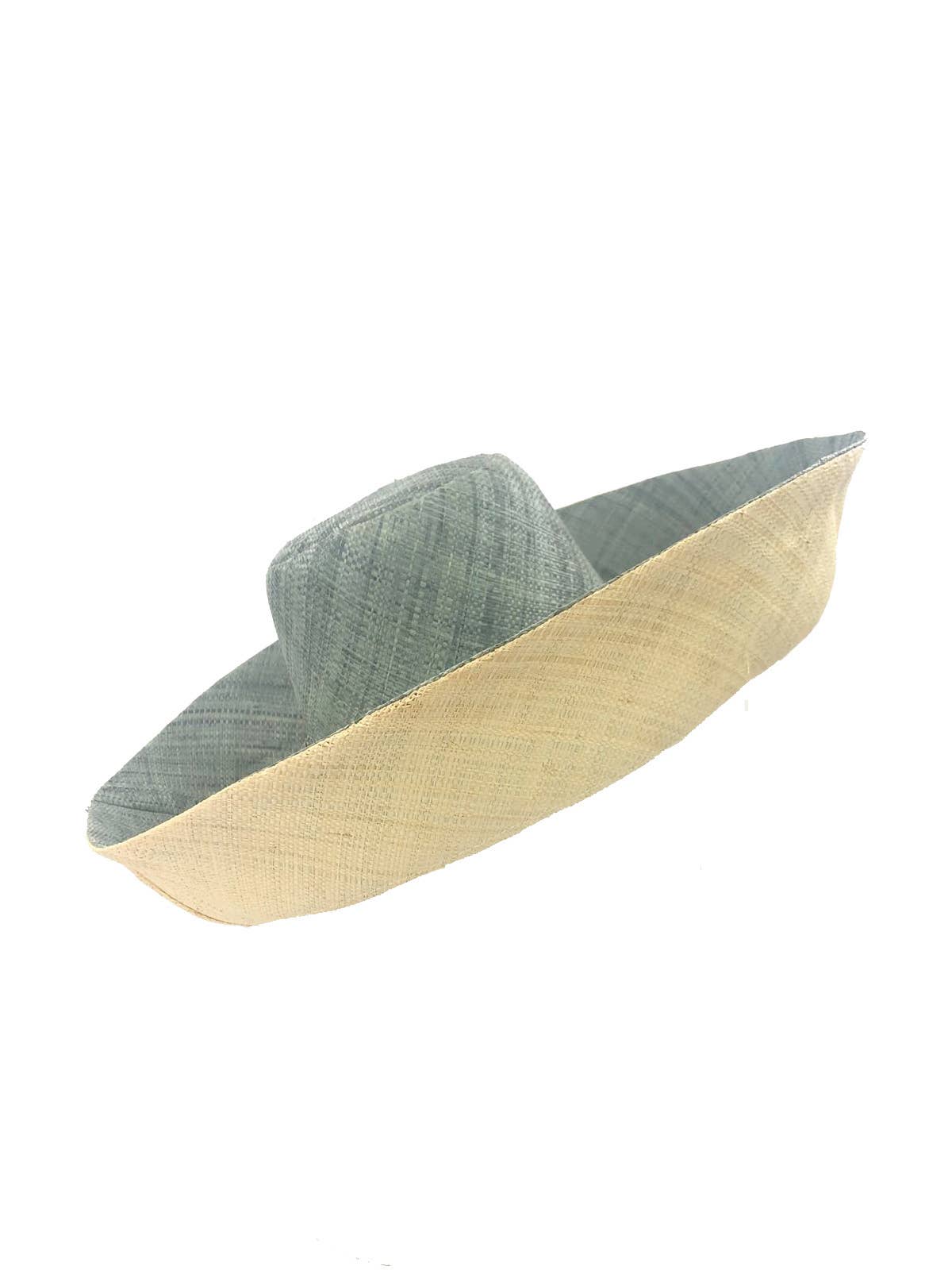 Sun Hats: Two Tone Packable 5" & 7" Brim Raffia Straw