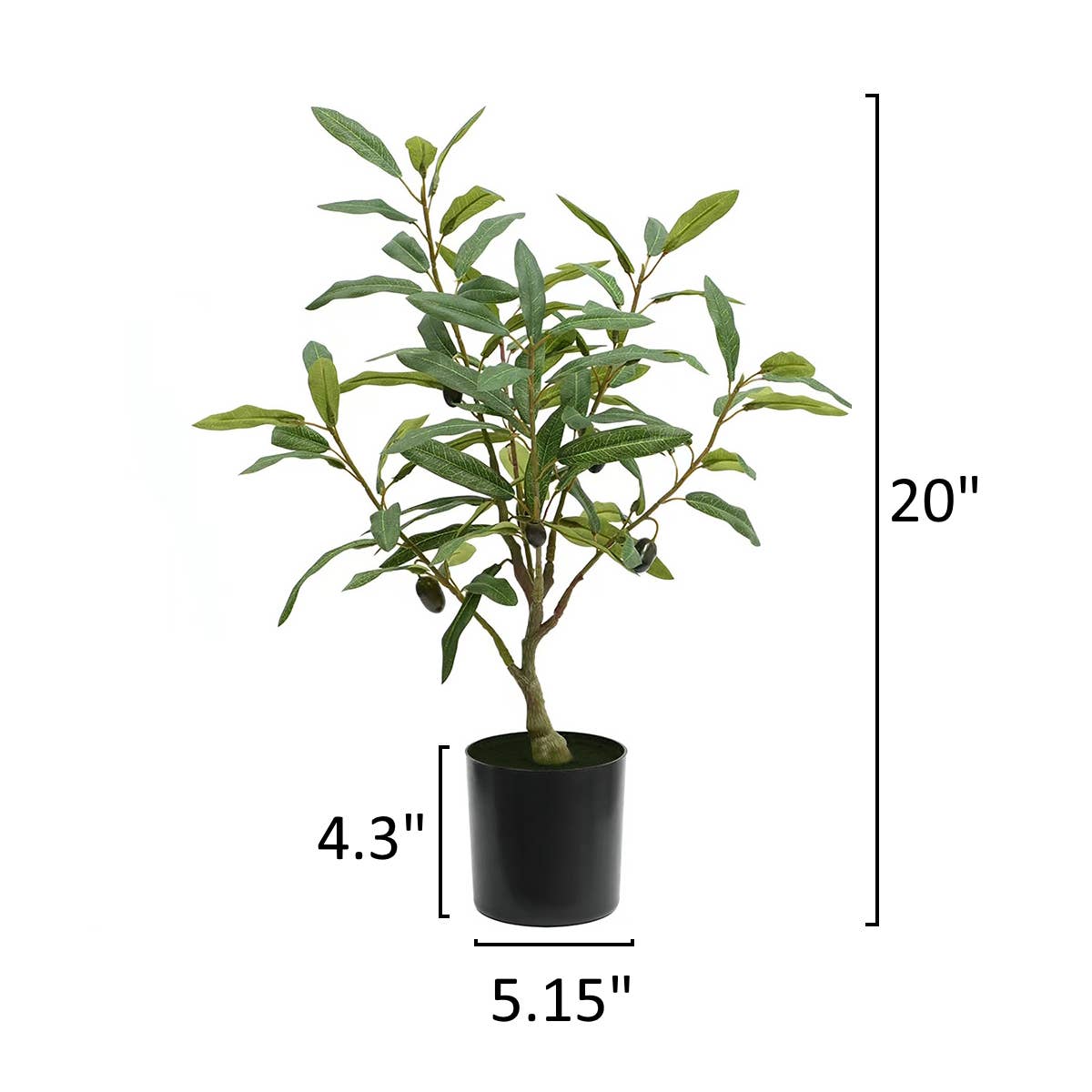 Extra-Dense Foliage-Artificial Quality Realistic Olive Tree