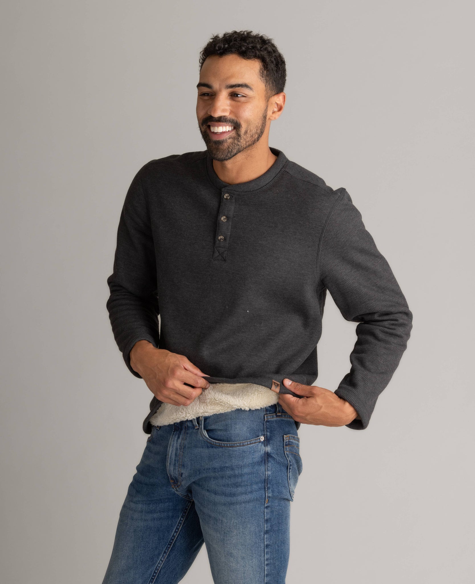 Men's Fireside Sherpa Lined Henley
