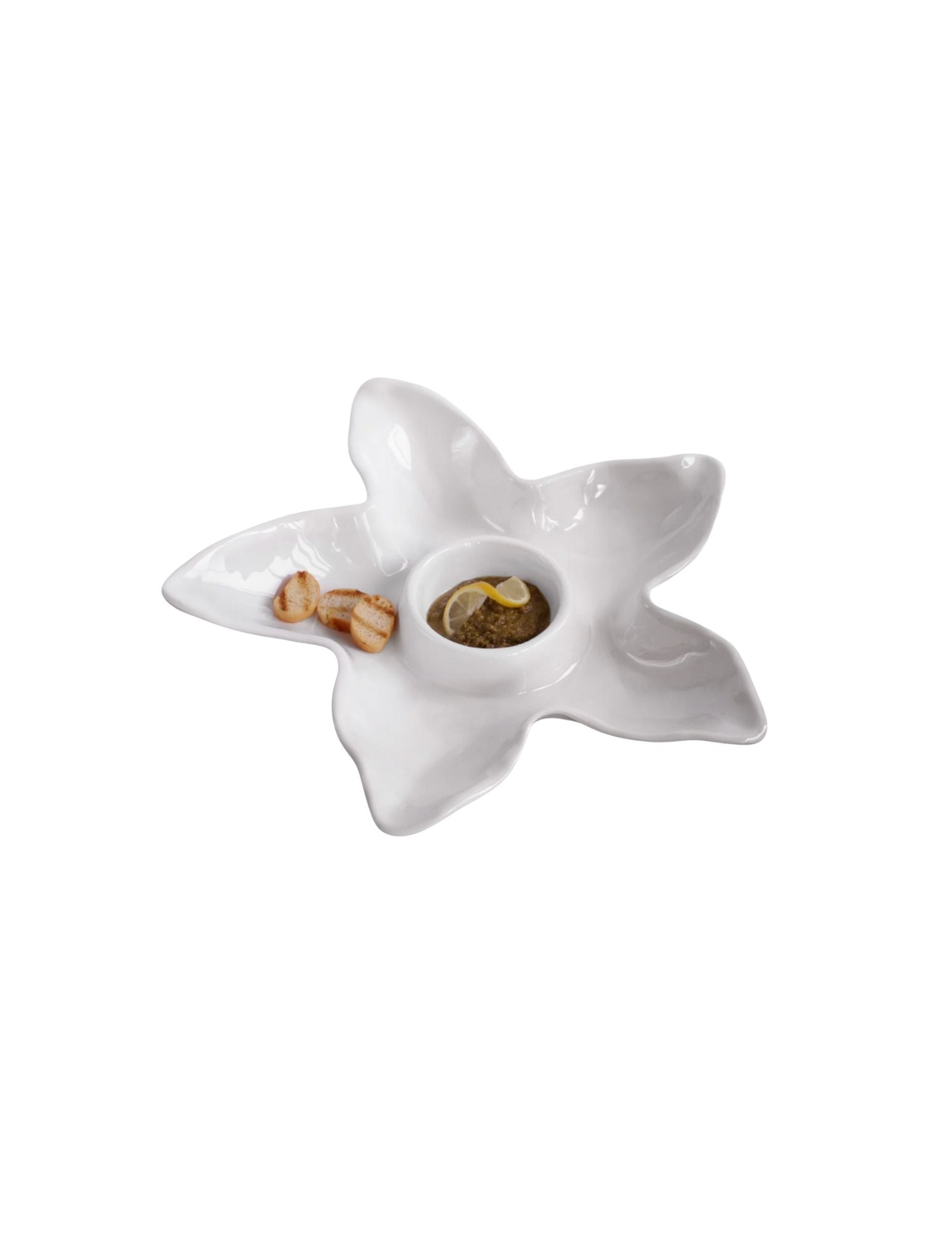 Starfish Chip & Dip- White Melamine