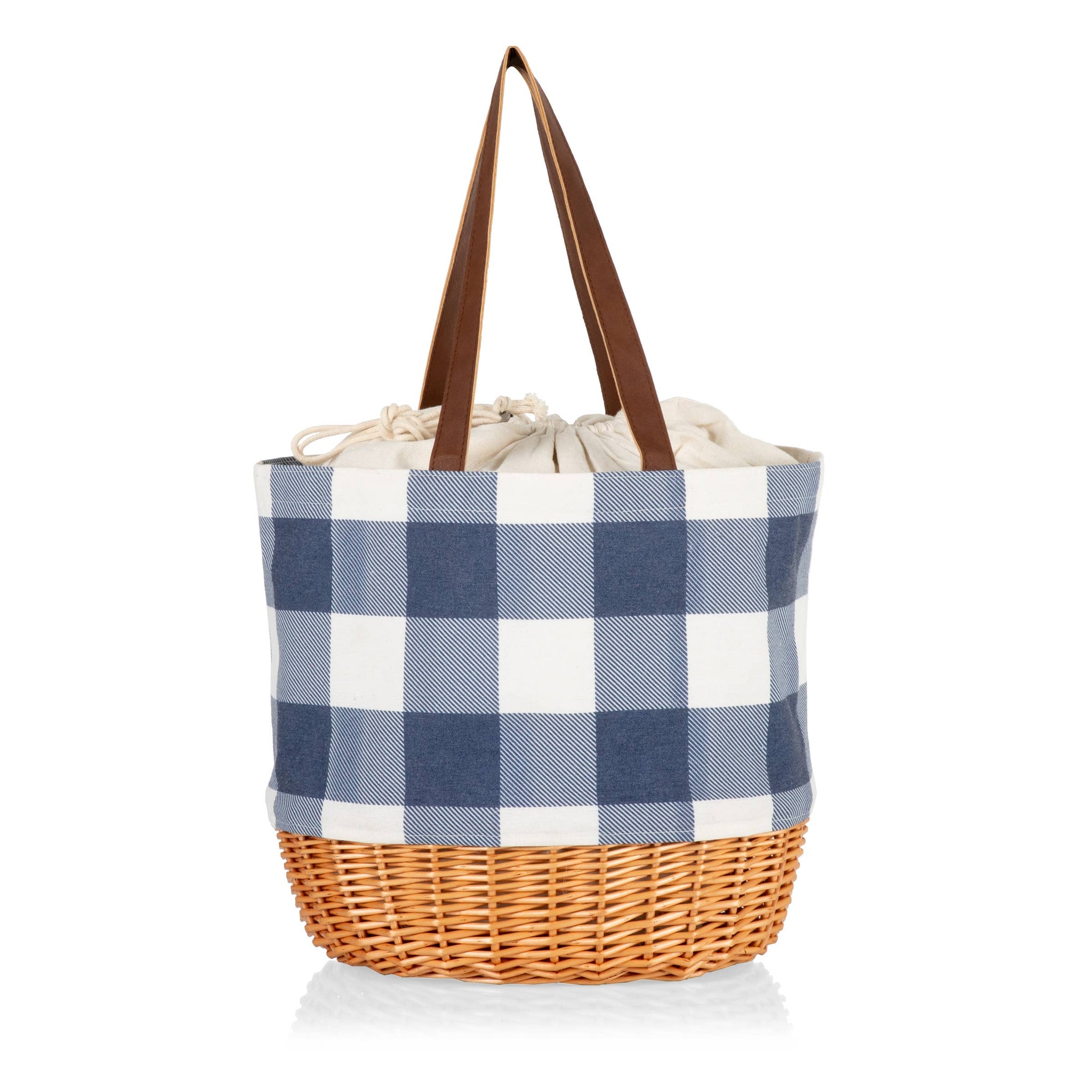 Coronado Canvas and Willow Basket Tote