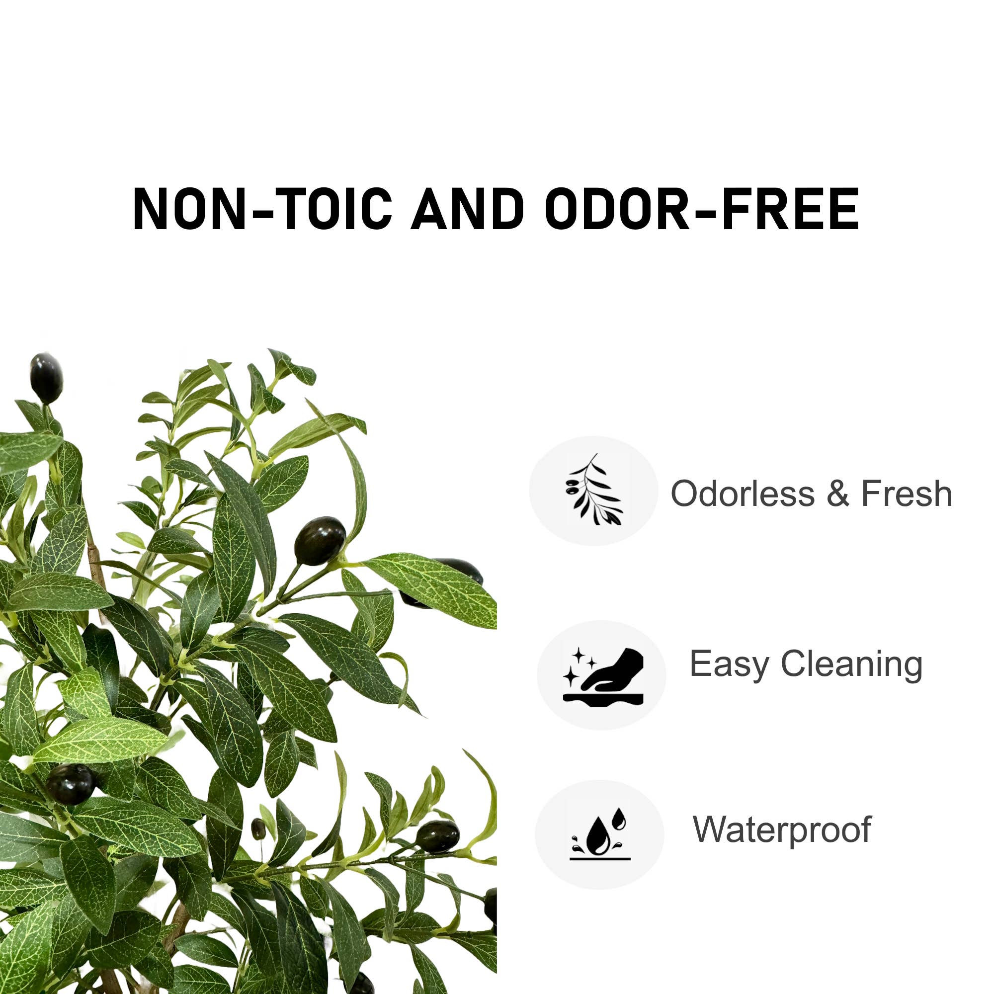 Extra-Dense Foliage-Artificial Quality Realistic Olive Tree