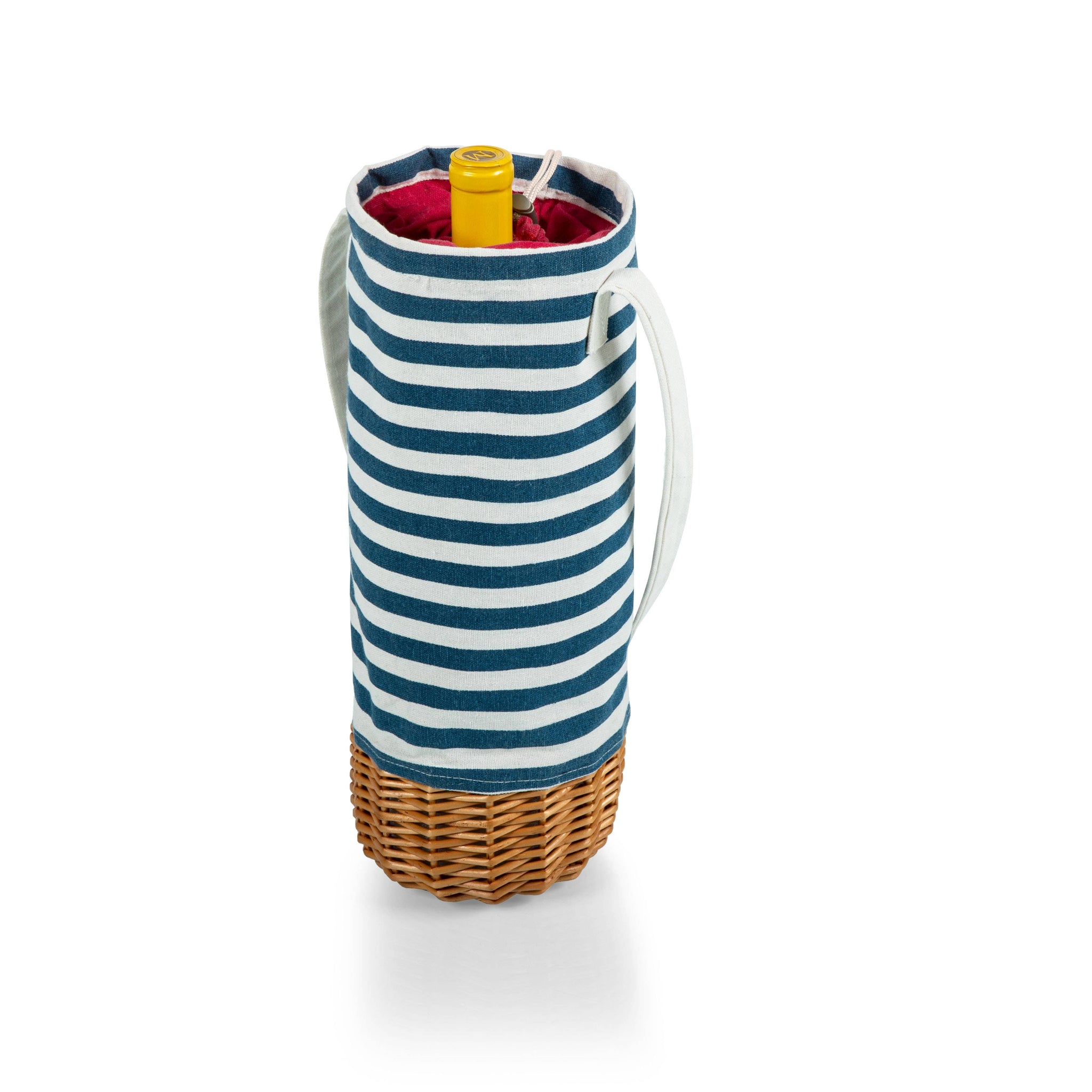 Malbec Insulated Canvas and Willow Wine Basket