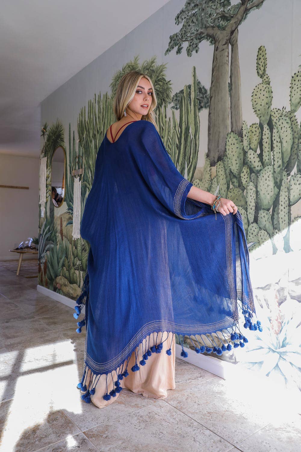 Chic Longline Tassel Kimono