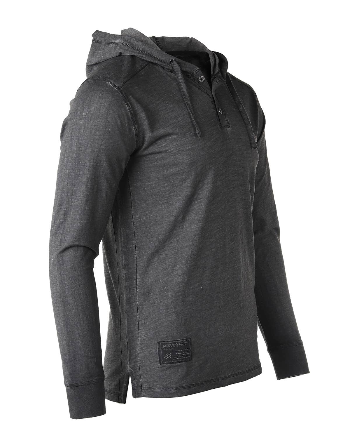 Vintage Garment Dyed Casual Long Sleeve Hoodie - On Sale