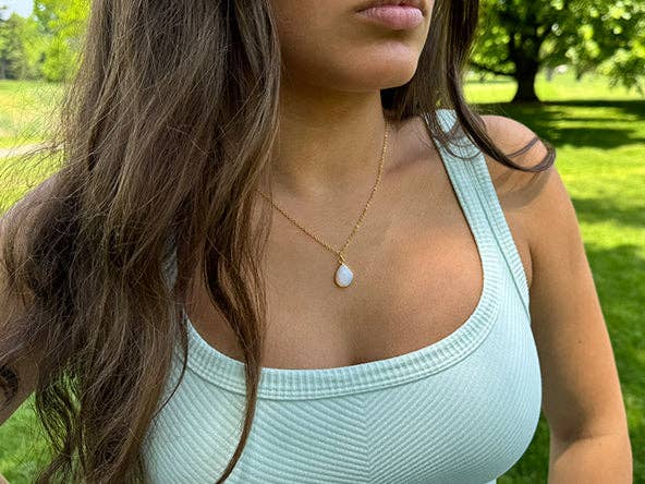 Eye Catching Teardrop | Opalite Quartz