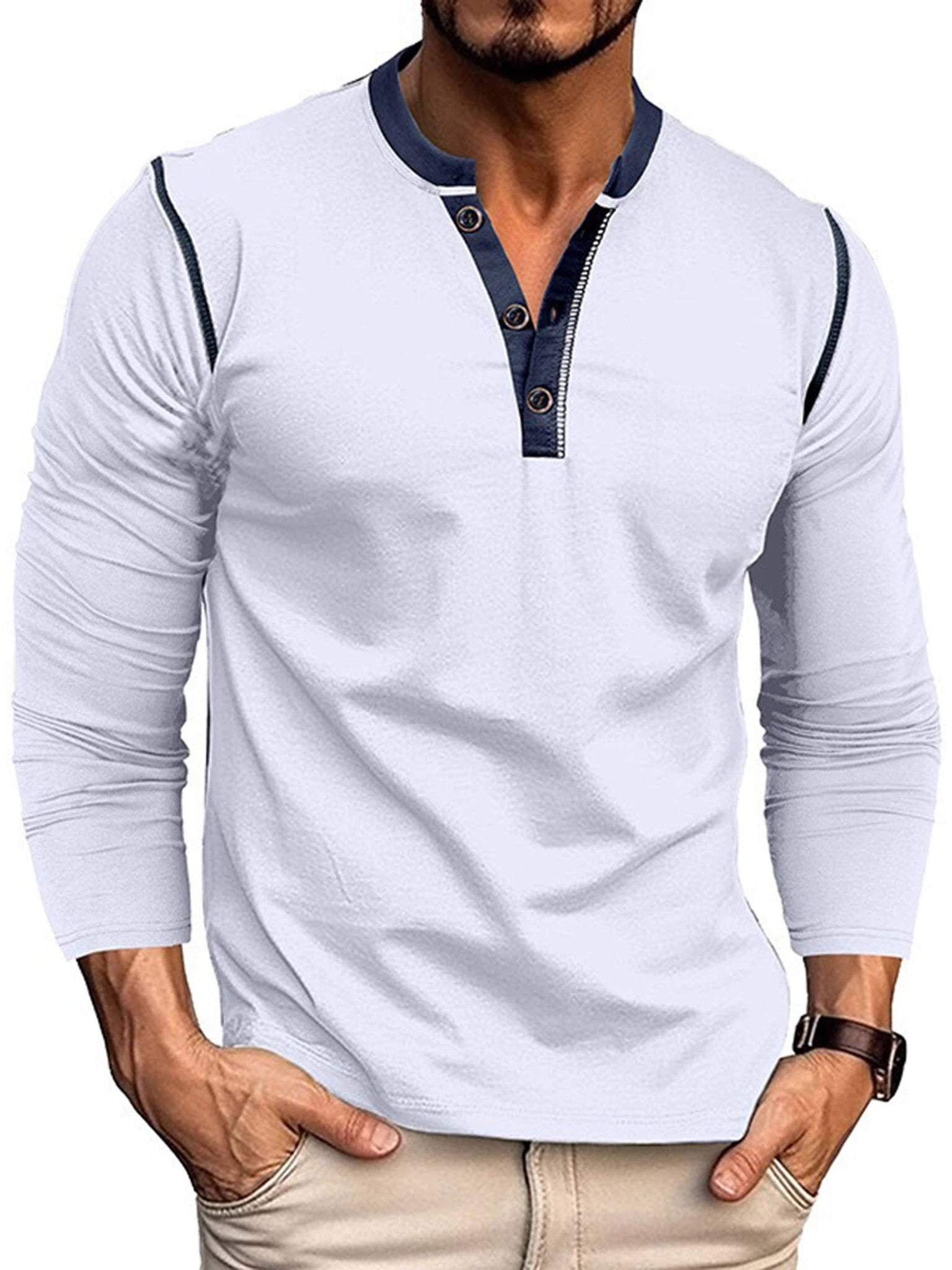 Long Sleeved Henry T-shirt