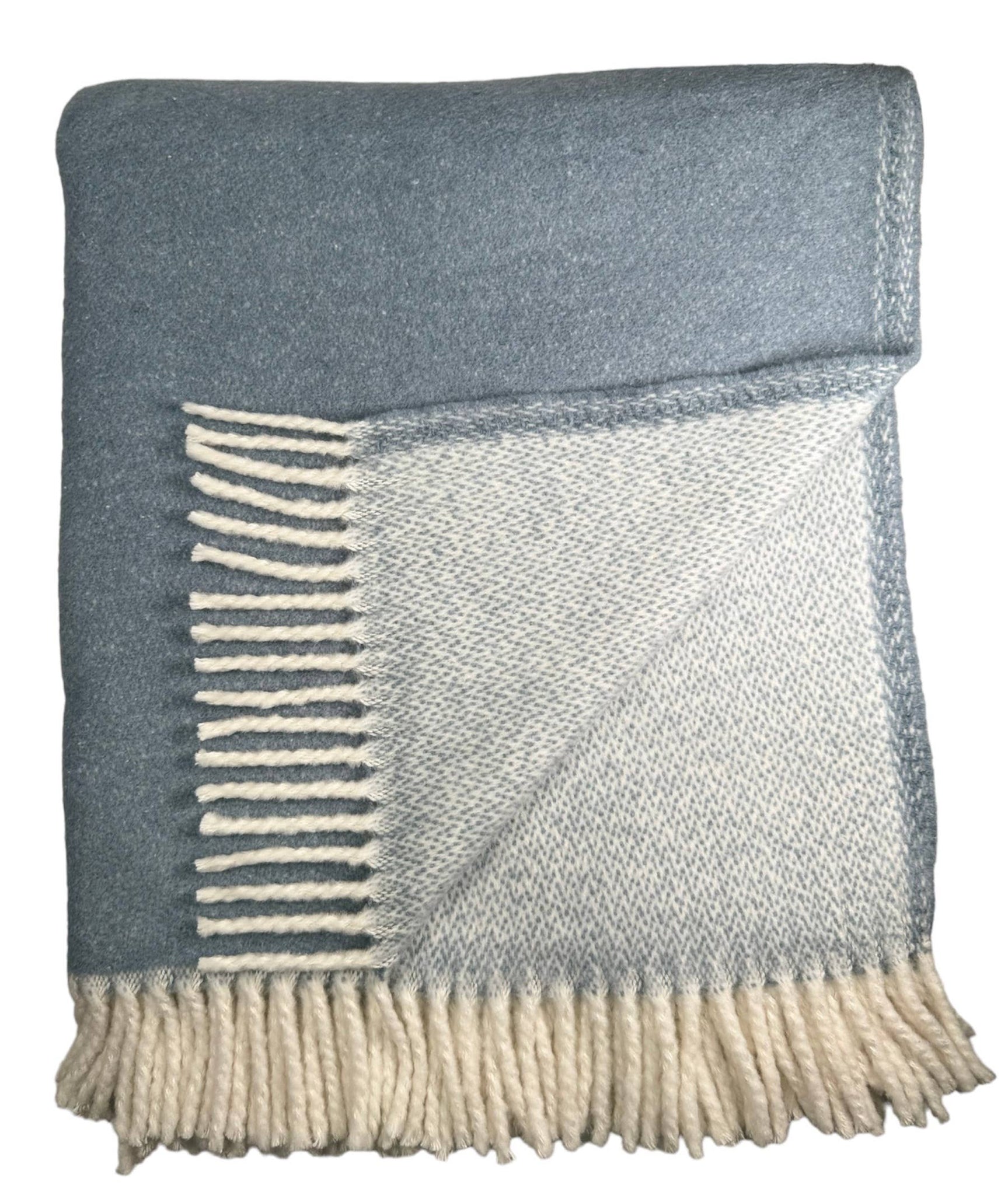 Double Faced Solid Mini Chevron Throw - Available in 3 Colors