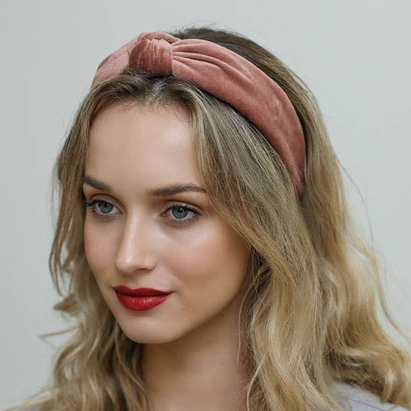 Velvet Turban Twist Knot Headband (Available in 2 Colors)