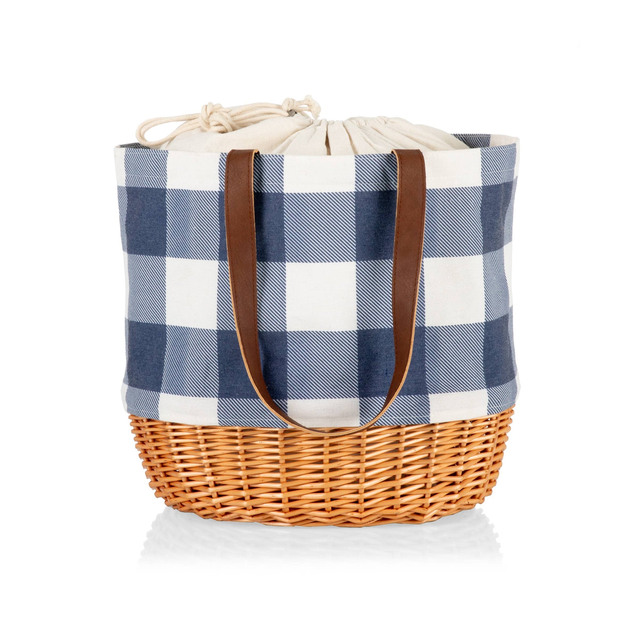 Coronado Canvas and Willow Basket Tote