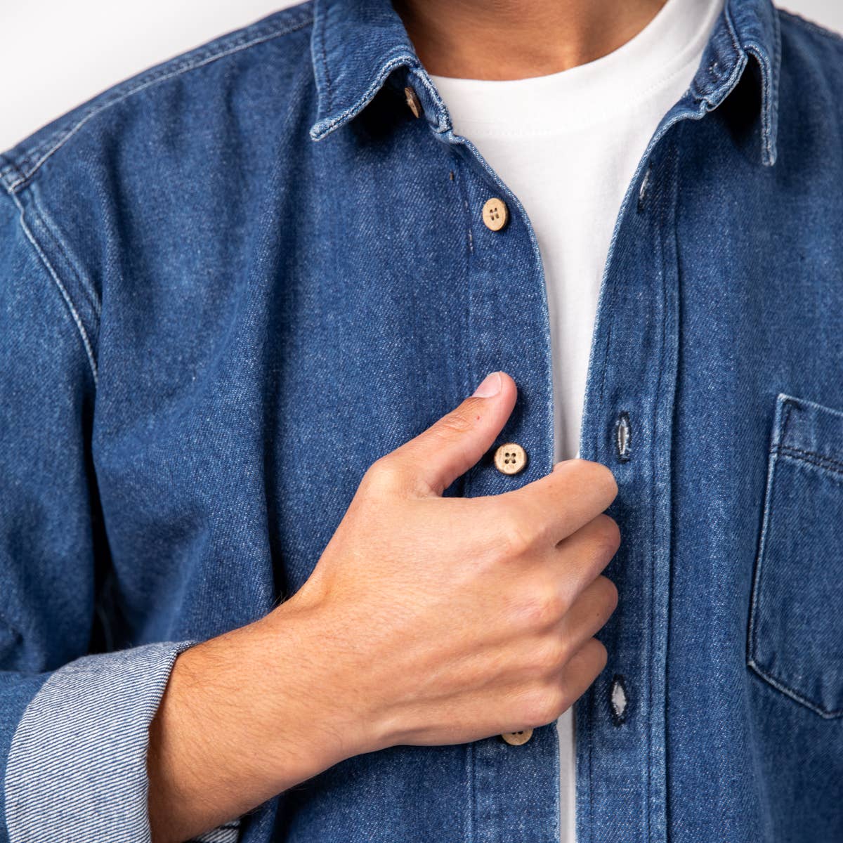 Denim overshirt Denim stone