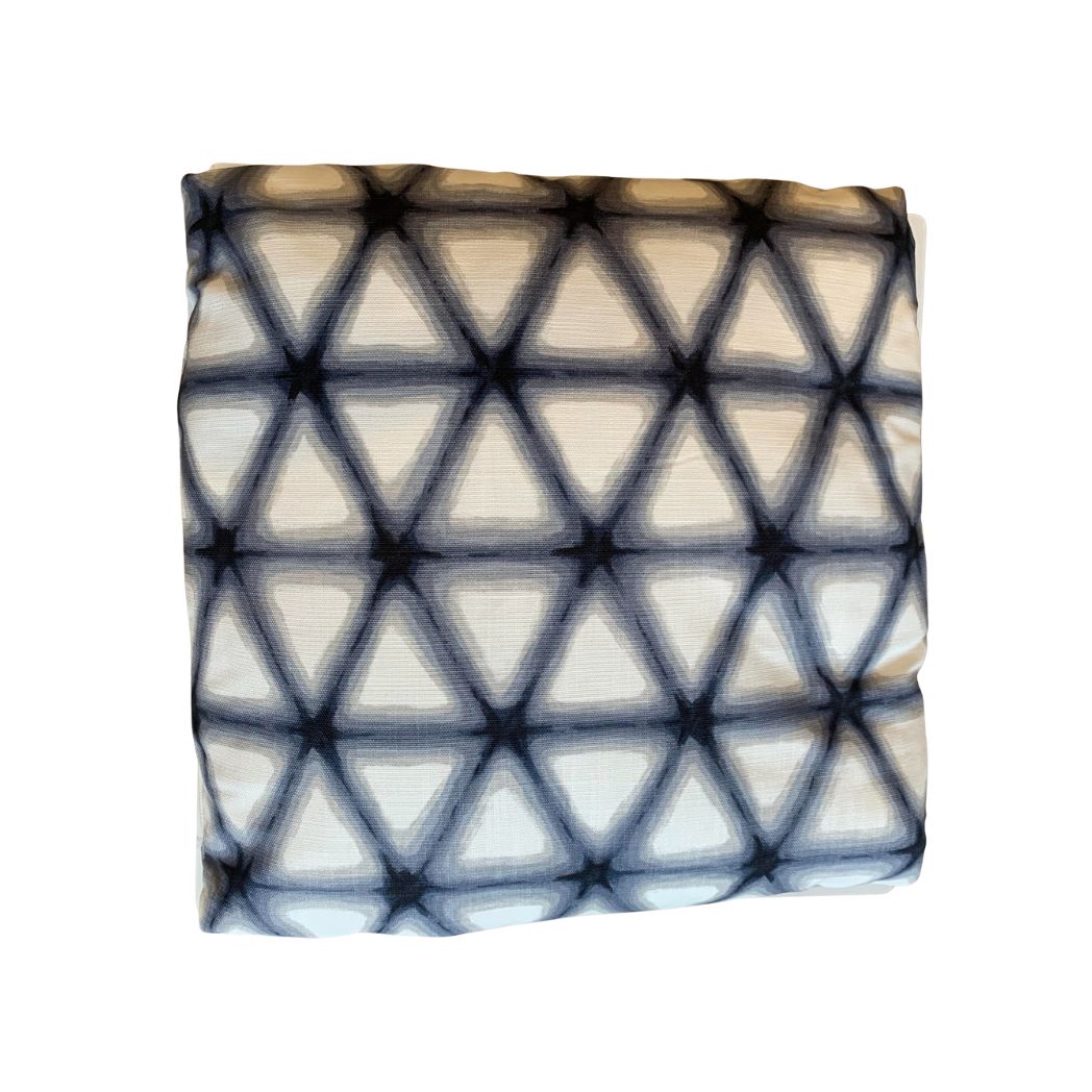 Shibori Navy and White Pillow