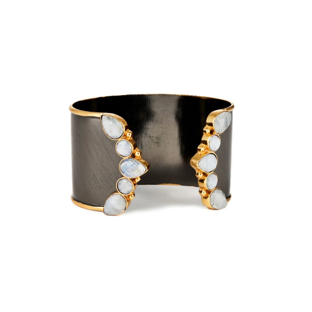 Rhodium and Gold Two Tone Cuff