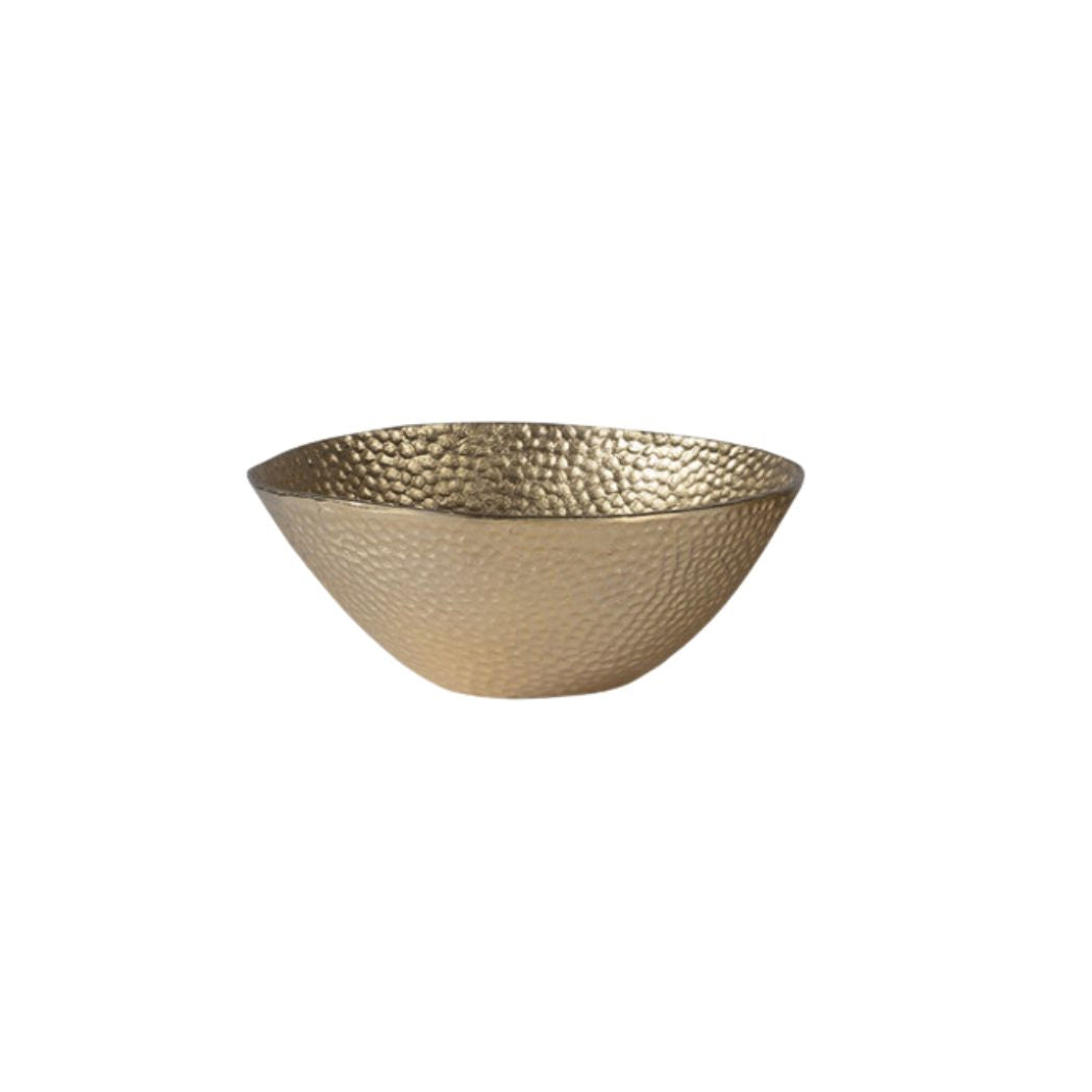 Gold Round Hammered Bowls