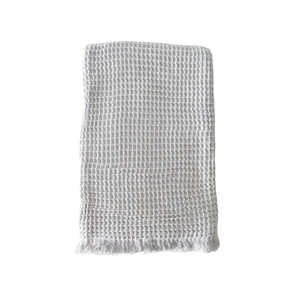 Cotton Waffle Knit Throw Blanket