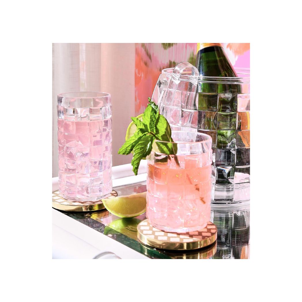 Cubed Drinking Glasses- Set of 4 (Available in 2 Sizes)