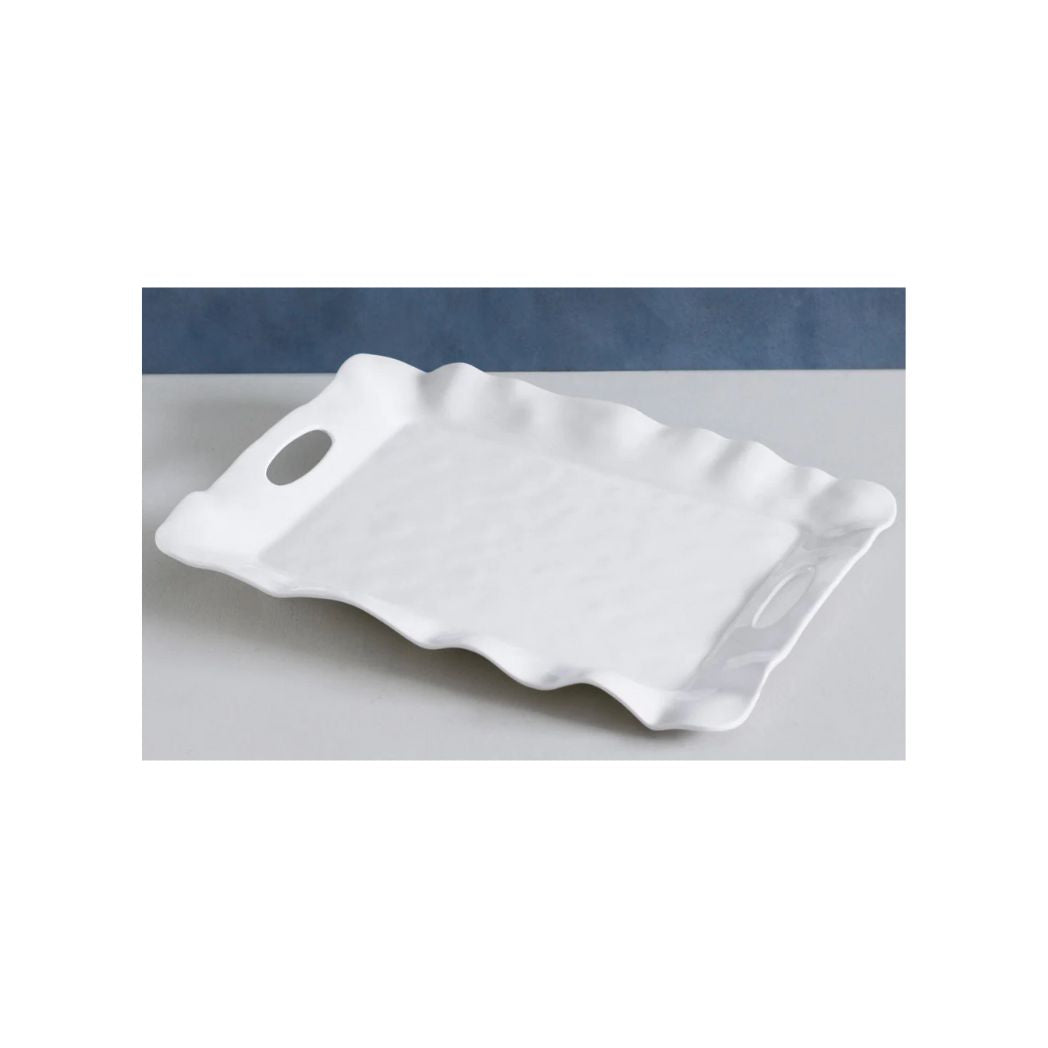 Melamine Rectangular Wavy Tray