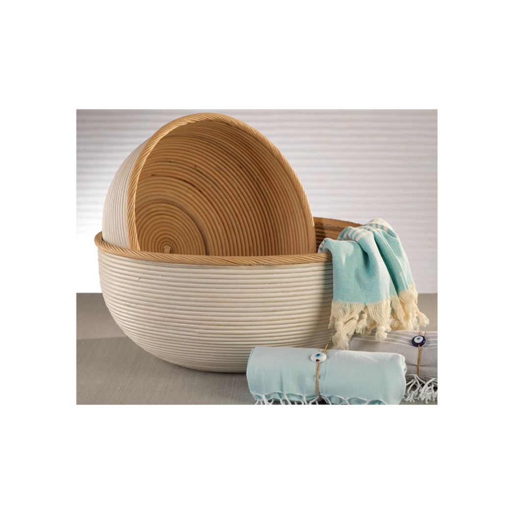 Oversized Rattan Bowls (Available in 2 Sizes)