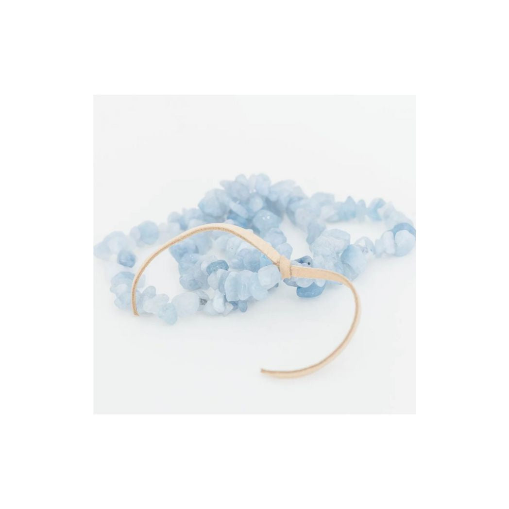 Aquamarine Chip Stone Bracelet