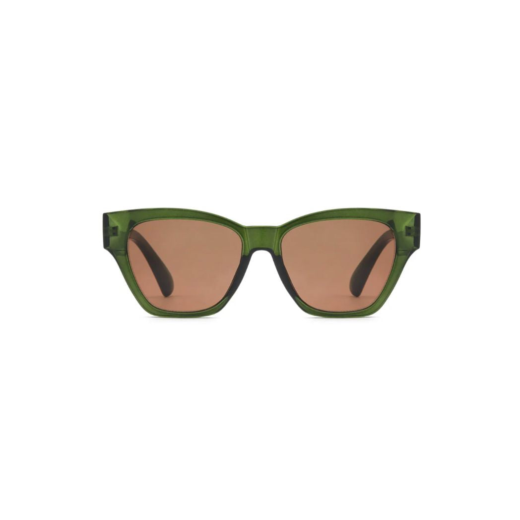 Clover Transparent Green Sun Readers