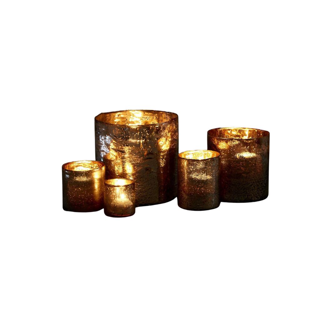 Candleholder Shimmer Vase - Set of 5