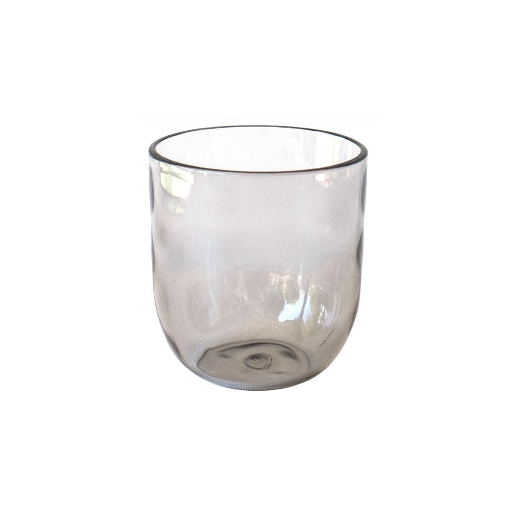 Rustic Stemless, Light Gray- Wine Glass- Set of 6