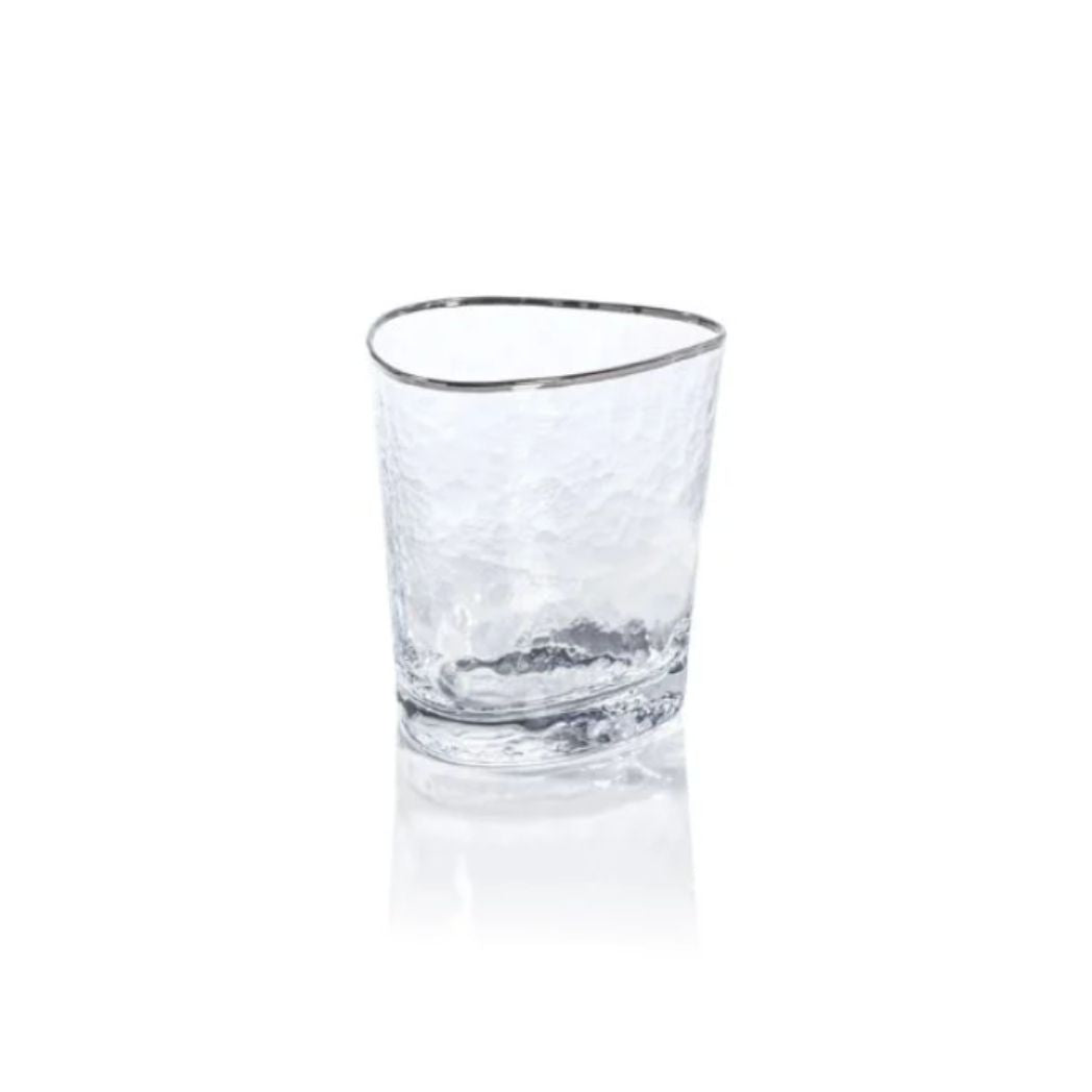 Triangular Double Old Fashioned Glasses- Set of 4