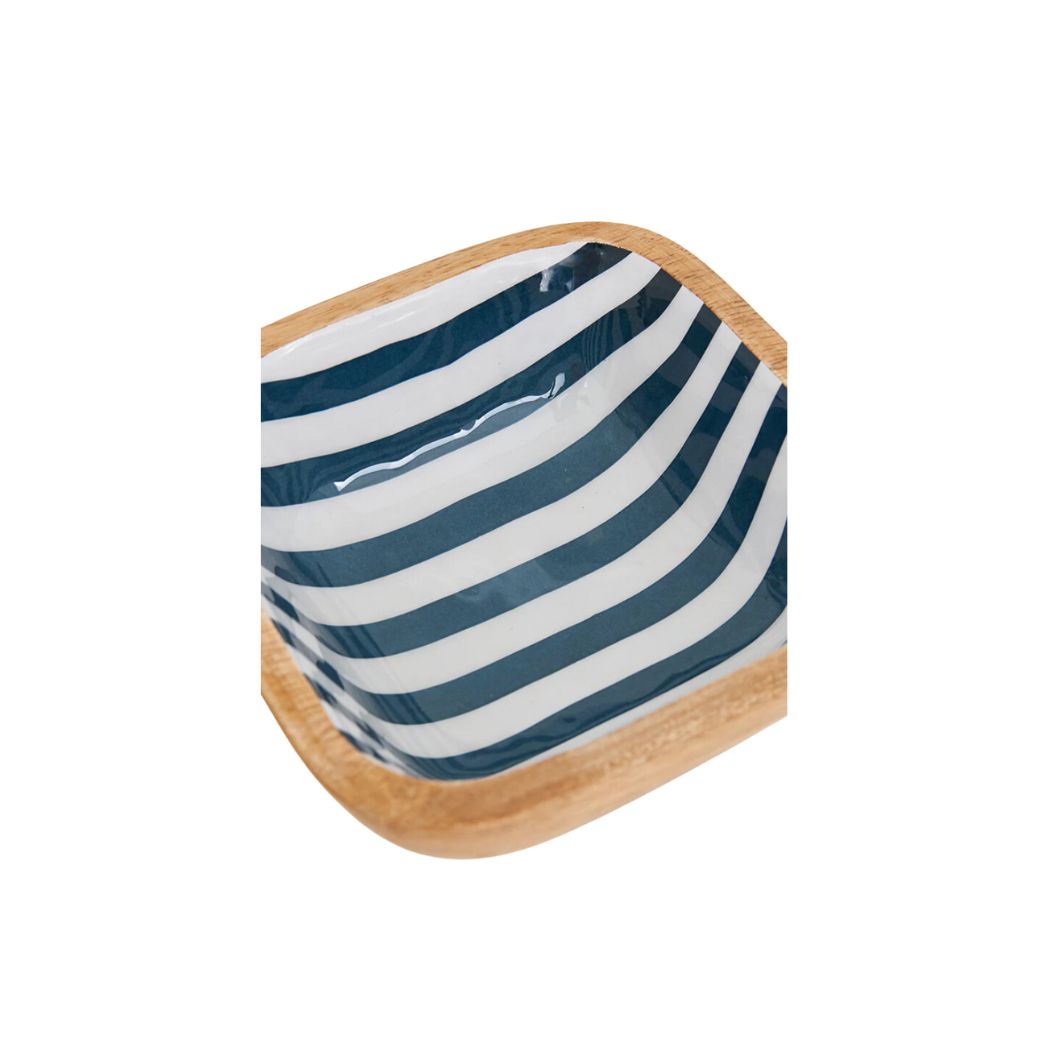 Striped Enamel Bowl