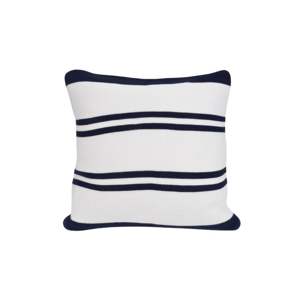 Striped Navy Pillow