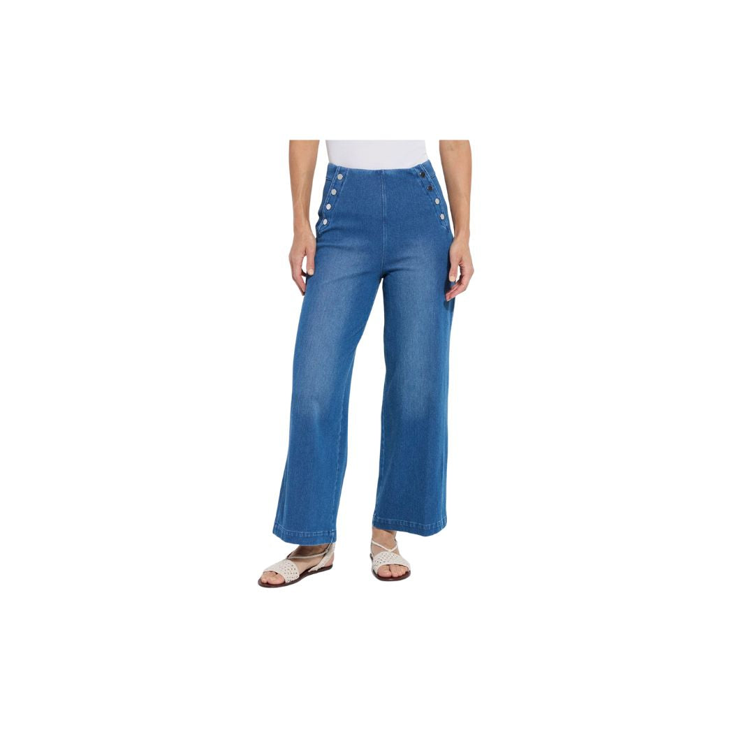 Mallory Sailor High Waist Wide Leg Denim