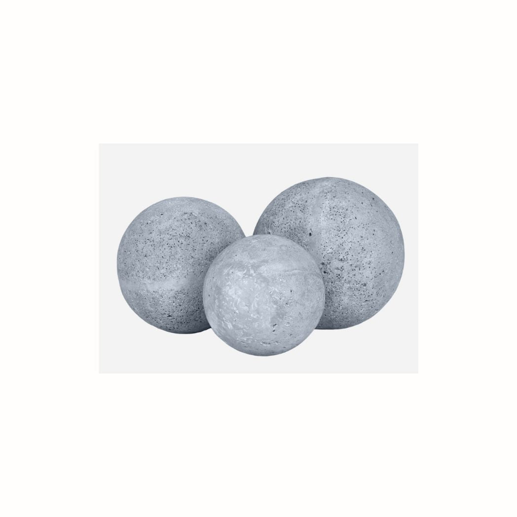 Concrete Finish Styling Balls- Set of 3