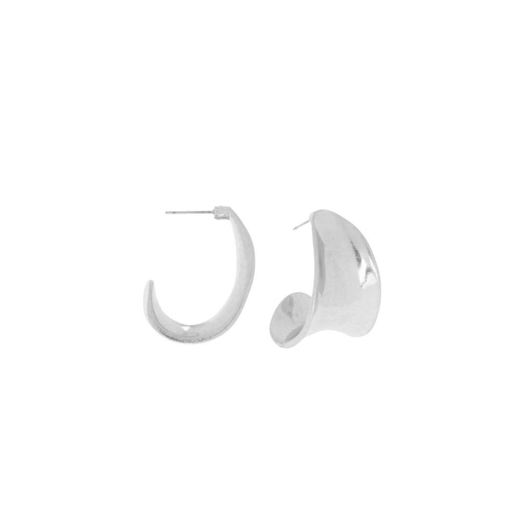 Brushed Curved Post Hoop