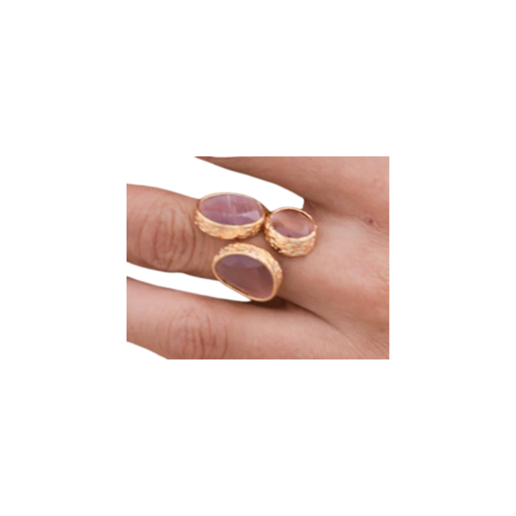 Three Stone Gold Ring