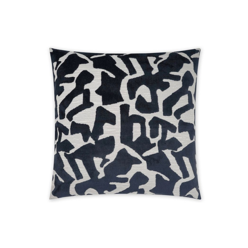 Abstract Navy Pillow