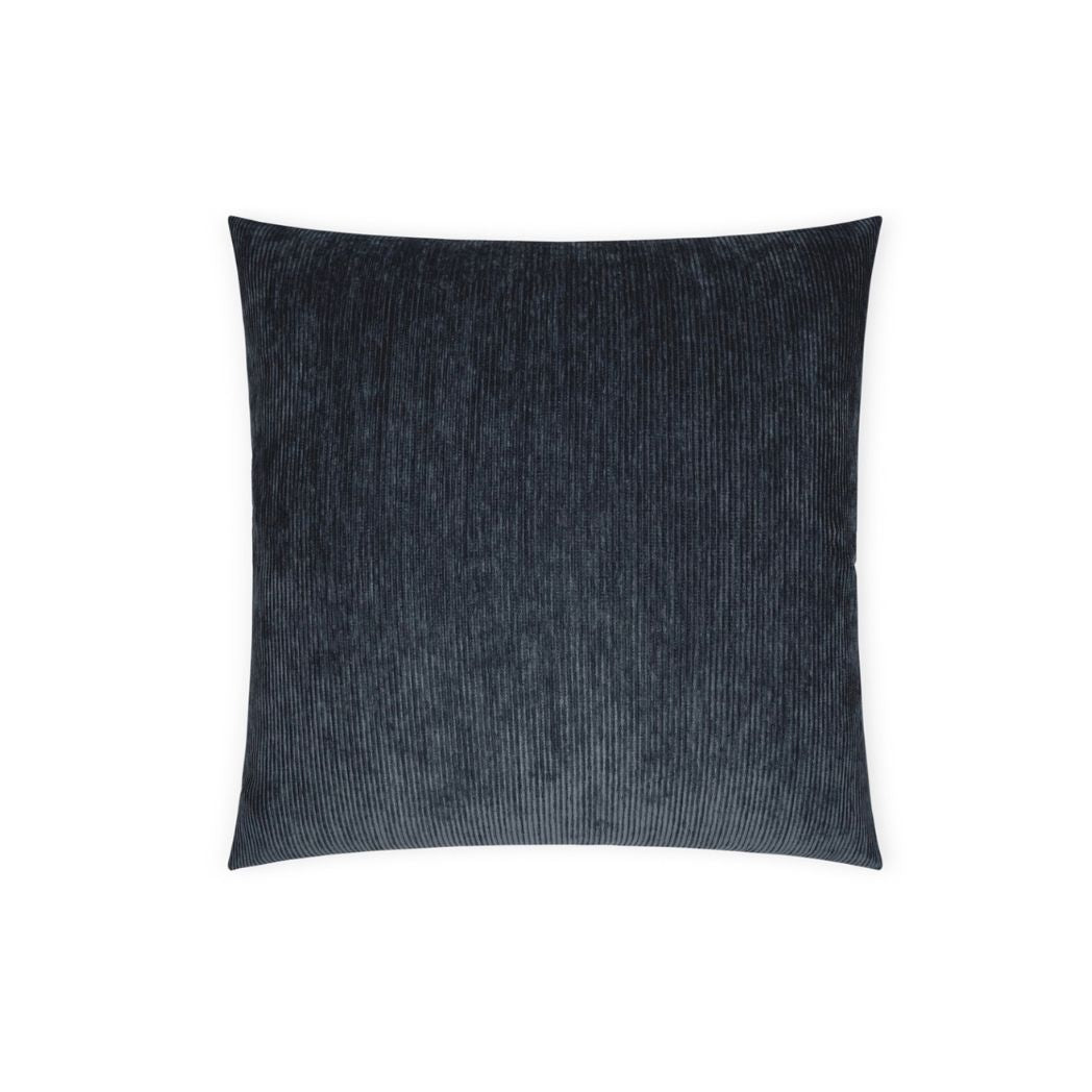 Navy and Cream Corduroy Textured Pillow