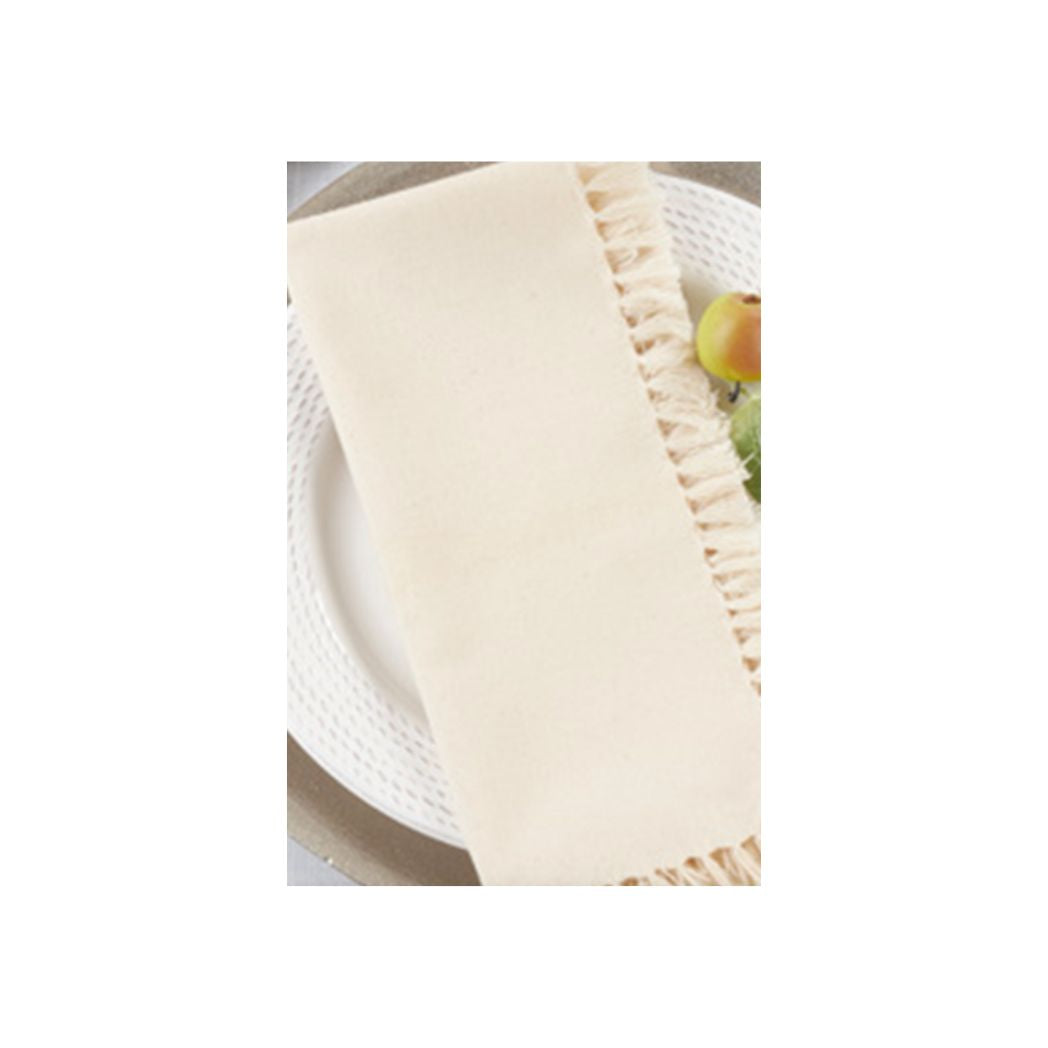 Fringed Design Napkin - (SET OF 4)