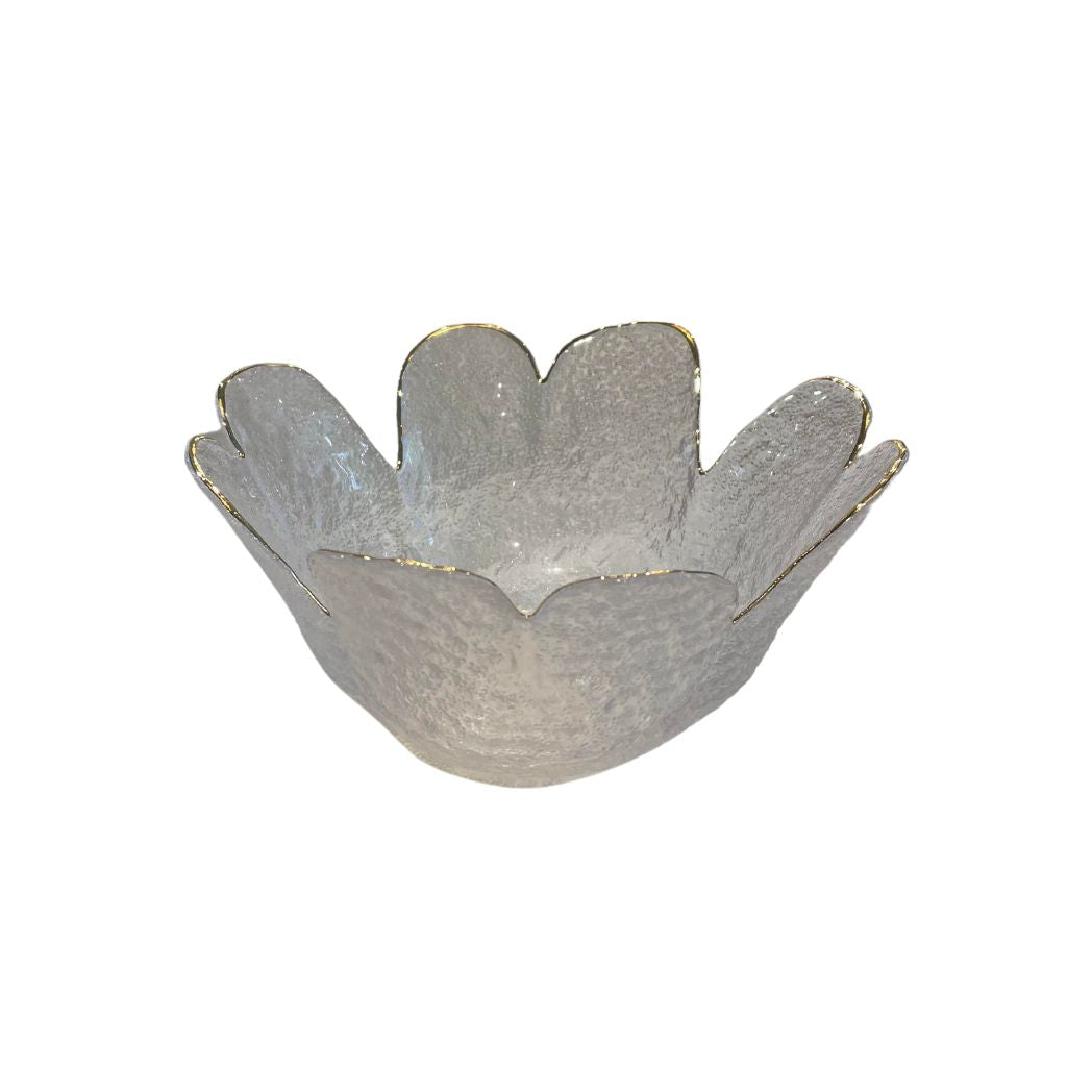 Gold Edge Flower Shaped Bowl