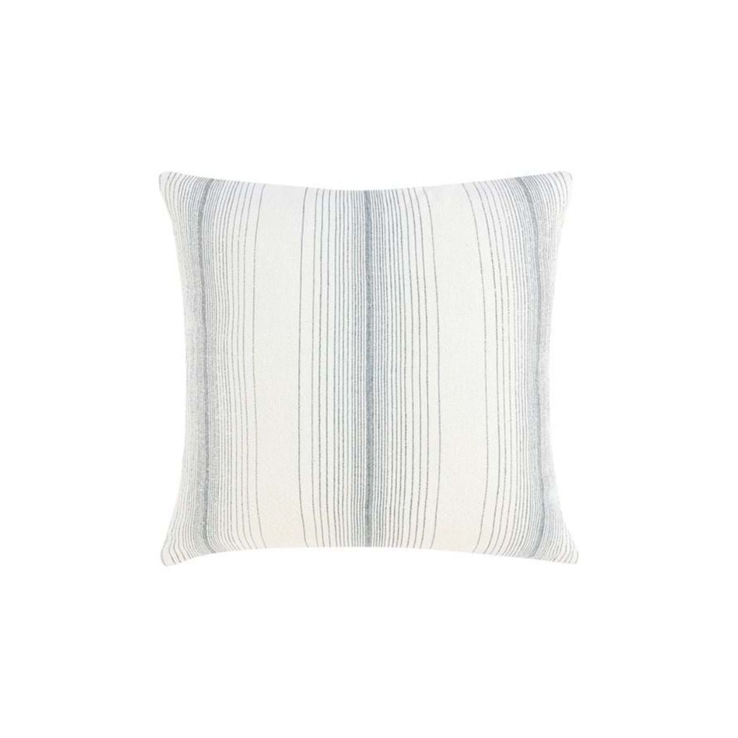 White and Blue Stripe Pillow