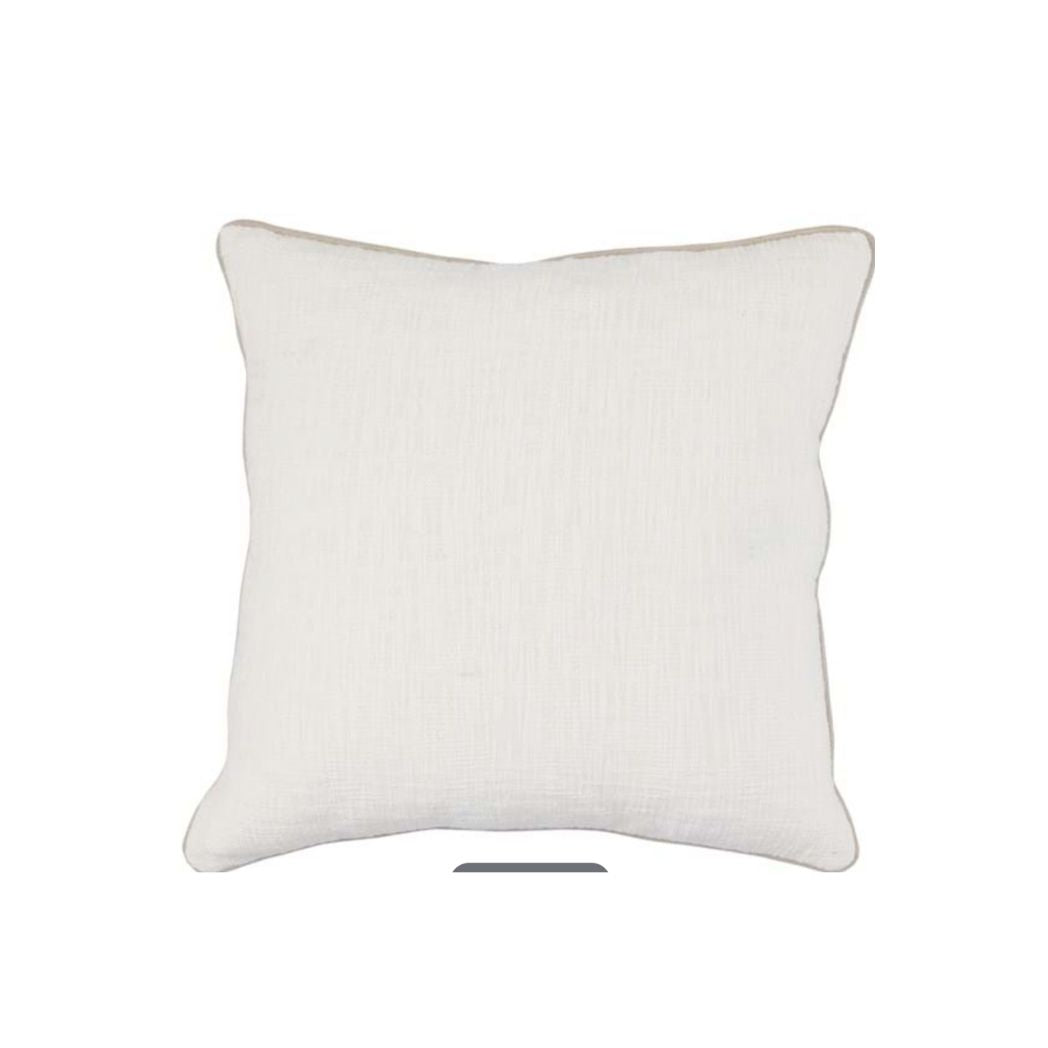 Ivory Natural Color Throw Pillow