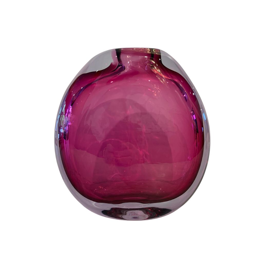 Fuchsia Glass Vase