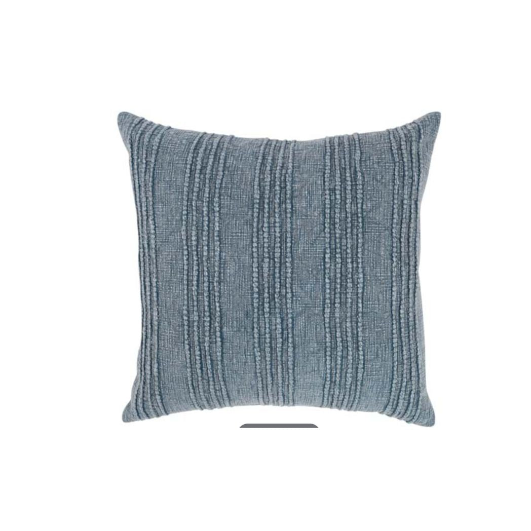 Denim Blue Stripe Pillow