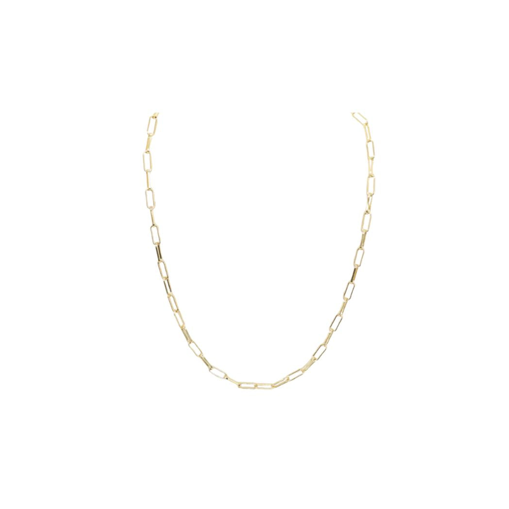 Gold "Becca" Chain Link Necklace- 16"