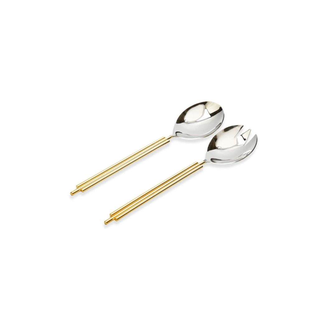 Set of 2 Gold Bar Salad Servers