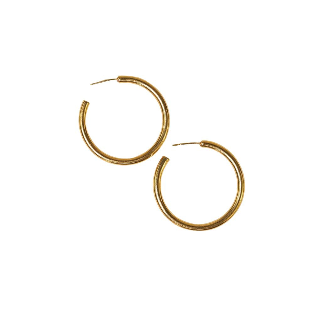 Everyday Chunky Hoop Earring BRASS