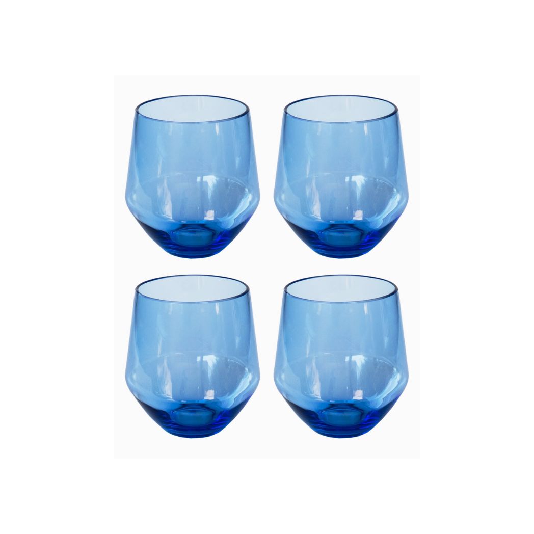 Angle Stemless 18 oz Glasses- Set of 6